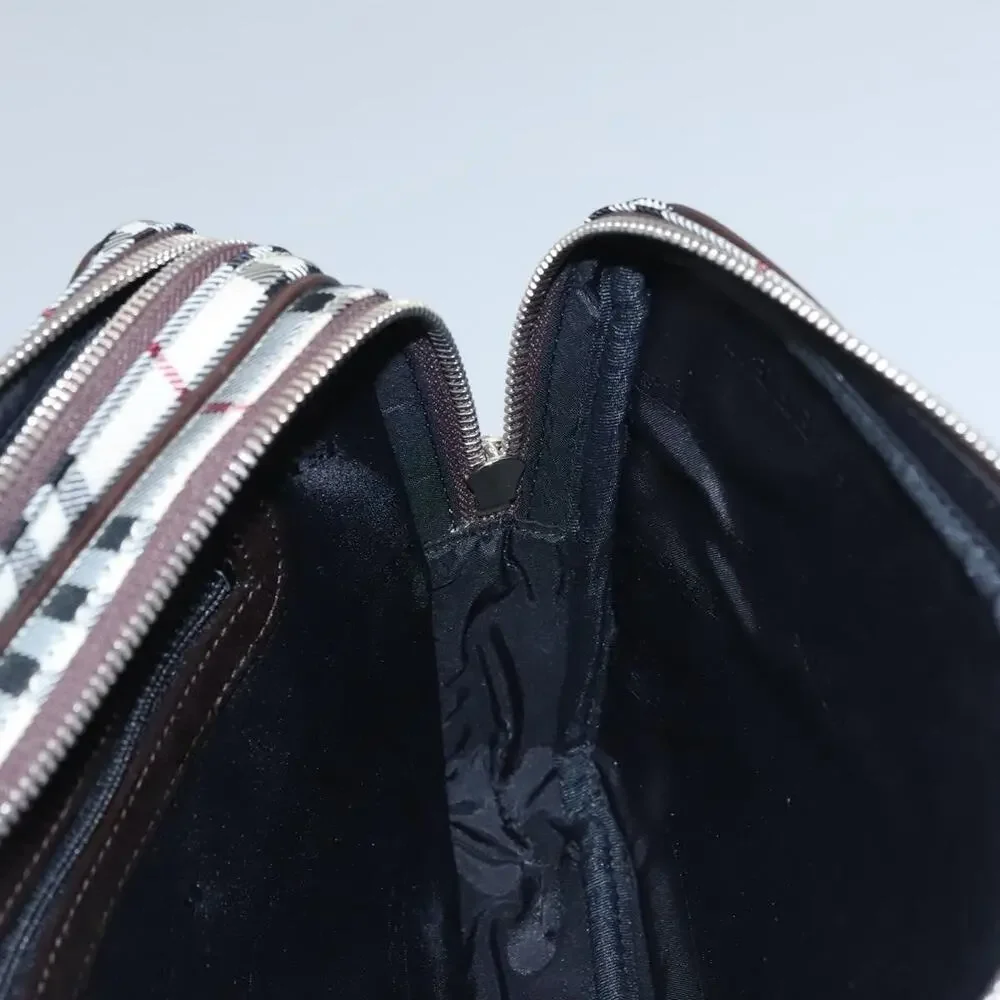 Burberry Nova Check Nylon Clutch Bag Beige